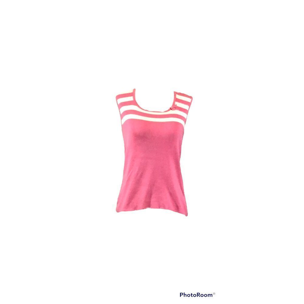 Pink and White Sweater Vest/Tank Top